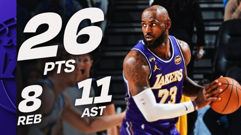 LeBron Drops 26-PT DOUBLE-DOUBLE At Golden State April 9, 2026