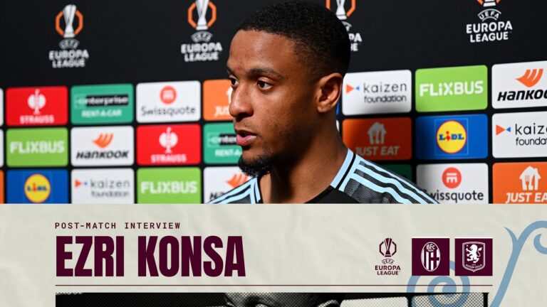 We’re only half way there Ezri Konsa on Bologna win POST MATCH