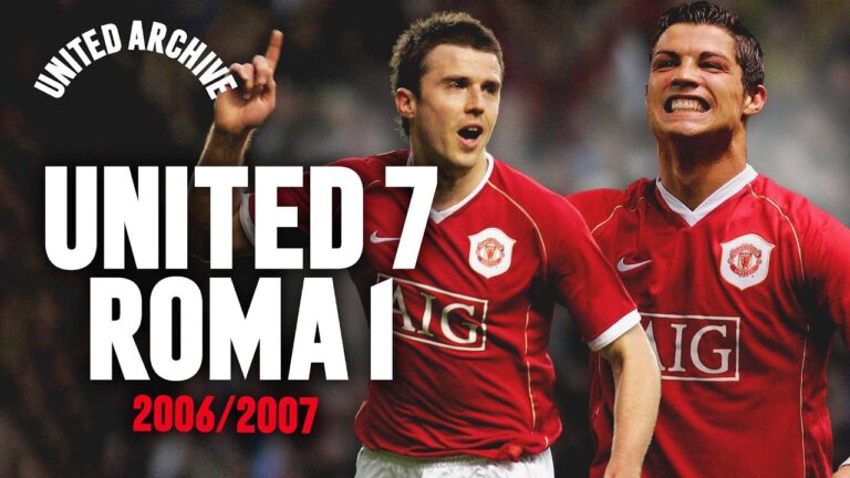 SEVEN United Goals At Old Trafford United v Roma United Archive