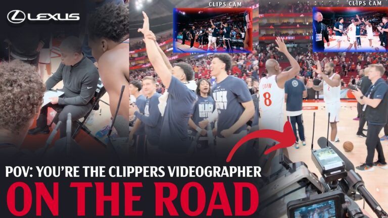 POV: you’re the Clippers videographer on the road Clippers On The Road presented by lexus