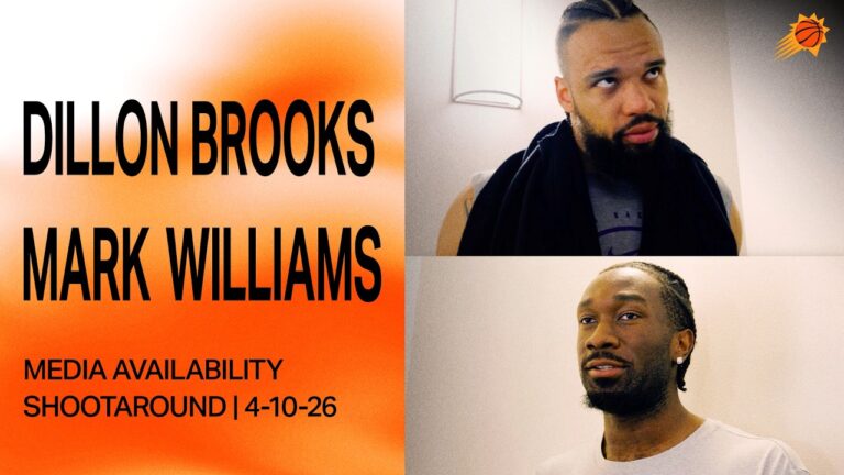Dillon Brooks and Mark Williams Shootaround Media Availability Phoenix Suns 4-10-26
