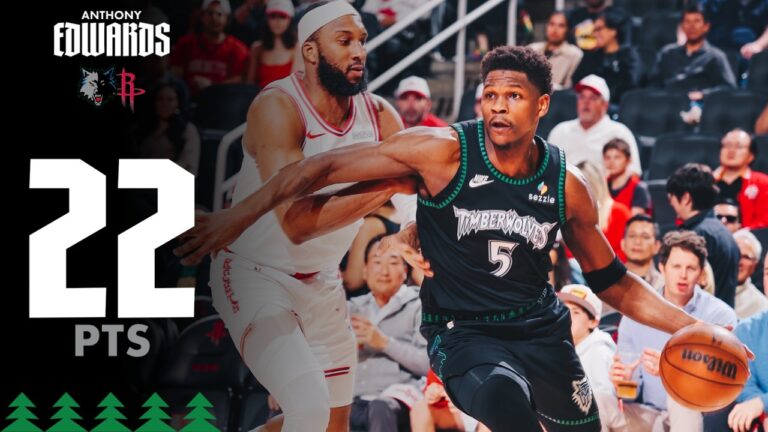 Anthony Edwards Is Back With 22 Points Vs The Houston Rockets 04.10.26