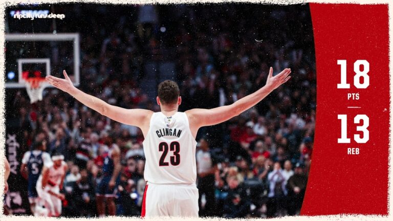 Donovan Clingan DOUBLE-DOUBLE In Win vs Clippers Portland Trail Blazers April 10, 2026