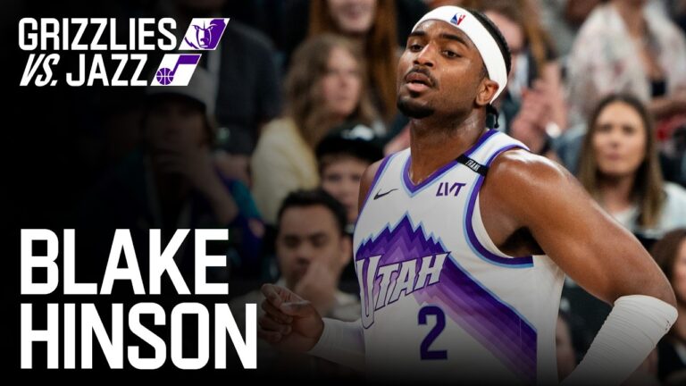 BLAKE HINSON goes for 30 over GRIZZLIES UTAH JAZZ