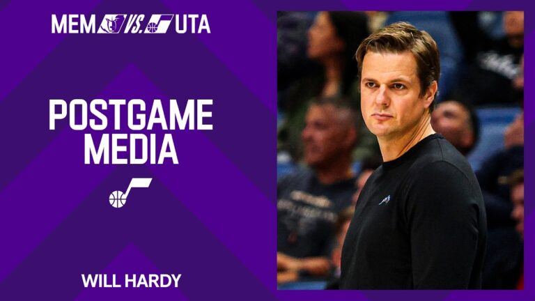 Will Hardy praises Jazz fans following rowdy environment on Fan Appreciation Night against Memphis