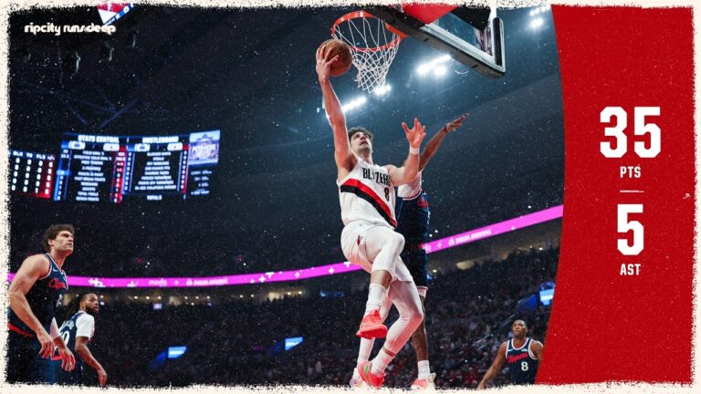 Deni Avdija GOES OFF With 35 Points In Win Over Clippers Portland Trail Blazers April 10, 2026