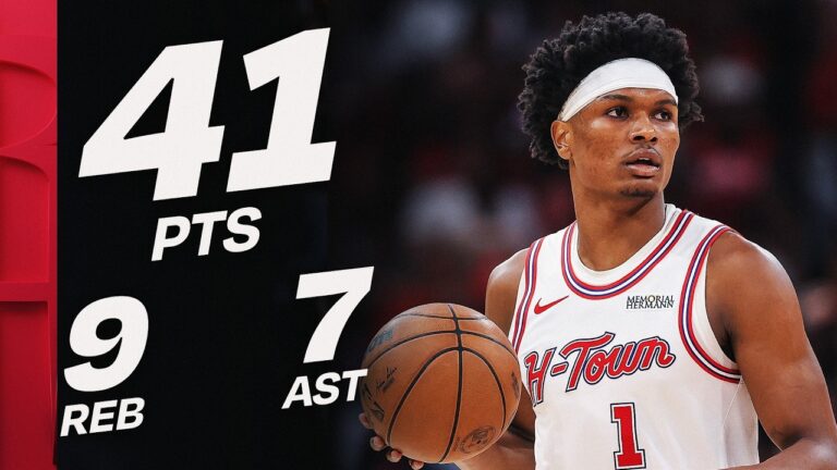 Amen Thompson’s Career-High 41 PT Night April 10, 2026