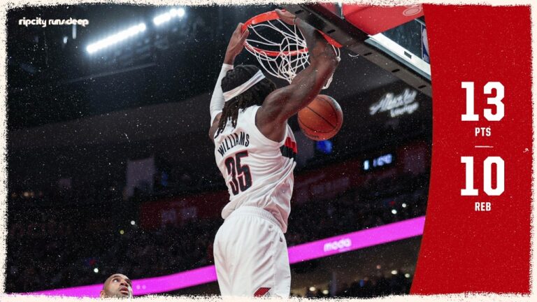 Robert Williams III DOUBLE-DOUBLE In Big Win Over Clippers Portland Trail Blazers April 10, 2026