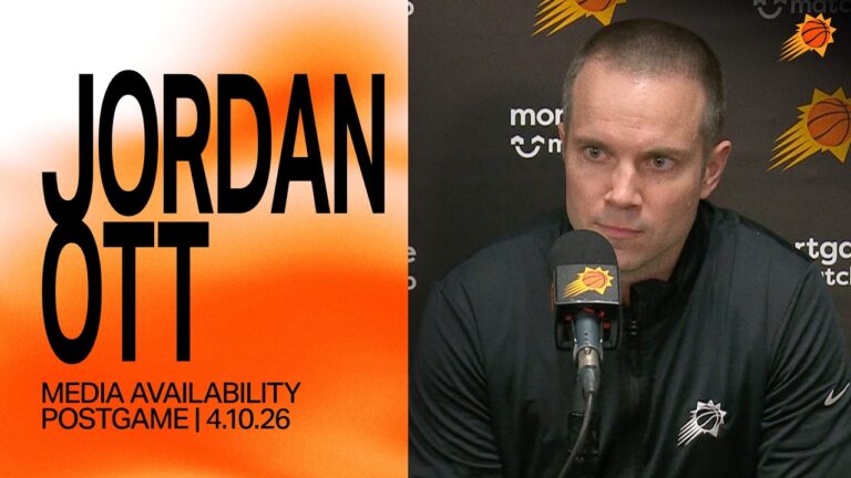 Head Coach Jordan Ott Media Availability Phoenix Suns 4-10-26