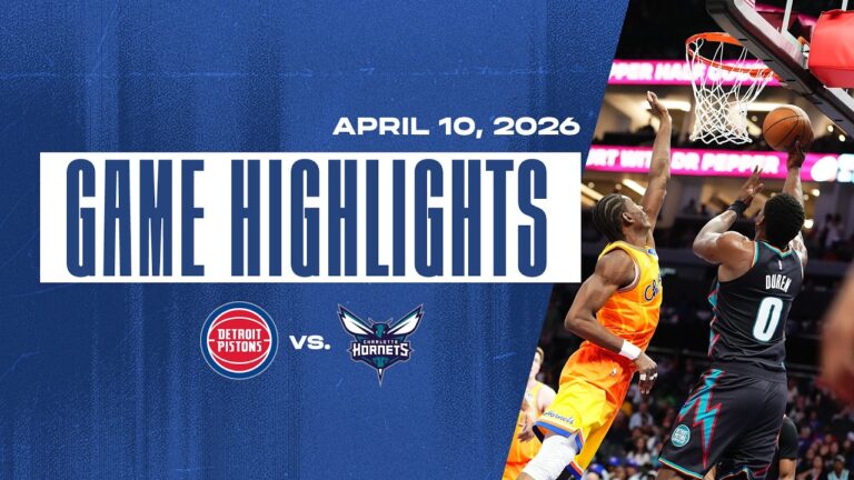 Detroit Pistons vs. Charlotte Hornets GAME HIGHLIGHTS 04.10.26