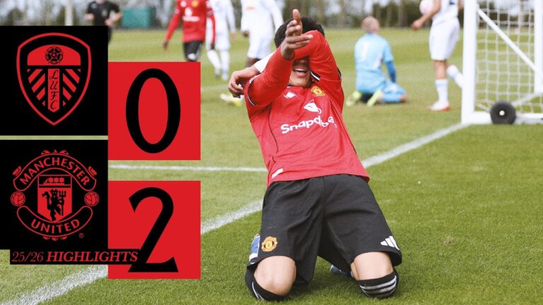 THIRTEEN Wins In A Row Leeds U18s v Man Utd U18s Academy Highlights