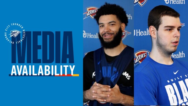 Shootaround Media with Topić One on One with Kenrich April 12, 2026 OKC Thunder