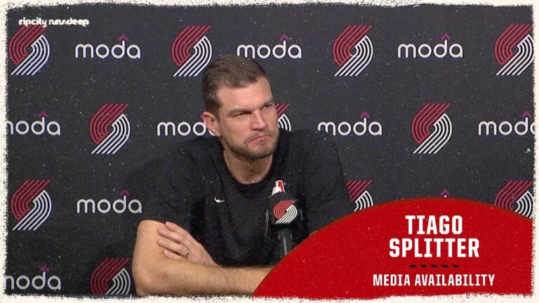 Tiago Splitter Pregame Media Availability Portland Trail Blazers vs Sacramento Kings Apr 12 2026