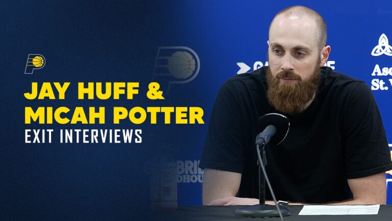 Jay Huff Talks About Playing in All 82 Games, Micah Potter on Opportunity This Year Exit Interview