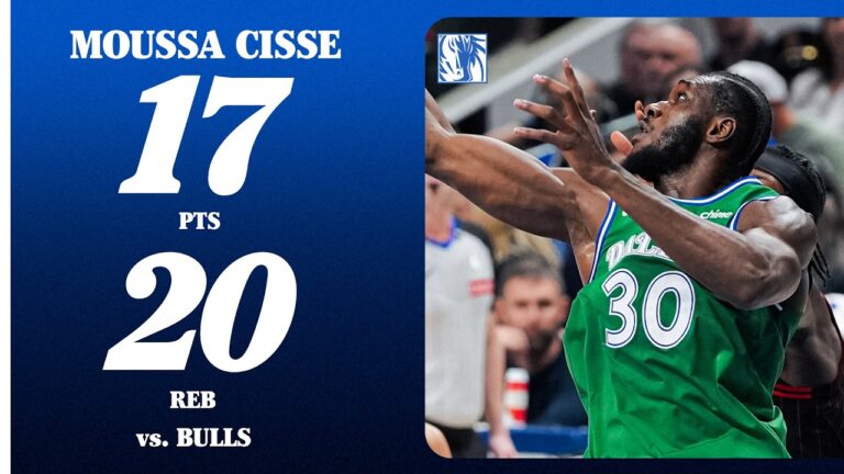 Moussa Cisse (17 PTS 20 REB) vs. Chicago Bulls April 12, 2026