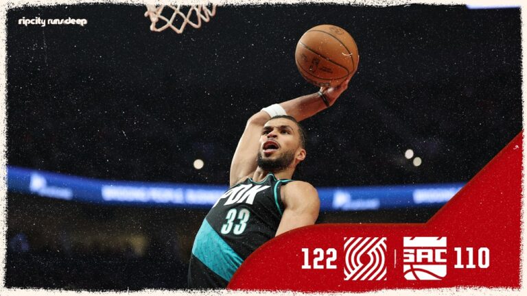 Portland Trail Blazers 122, Sacramento Kings 110 Game Highlights April 12, 2026