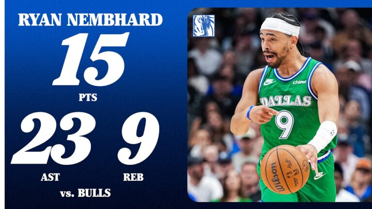 Ryan Nembhar (15 PTS 23 AST 9 REB) vs. Chicago Bulls April 12, 2026