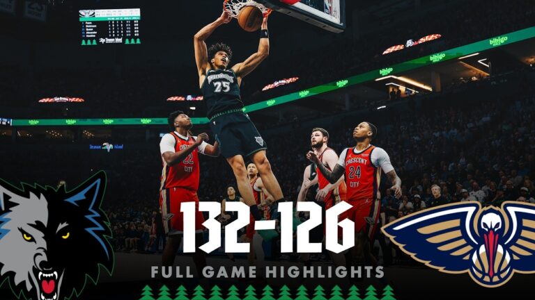 Minnesota Timberwolves Take Down The New Orleans Pelicans In The Final Game Of The Season 132-126