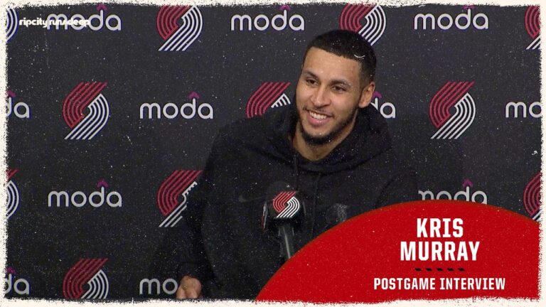 Kris Murray Talks Postseason & Team Improvement Portland Trail Blazers April 12, 2026