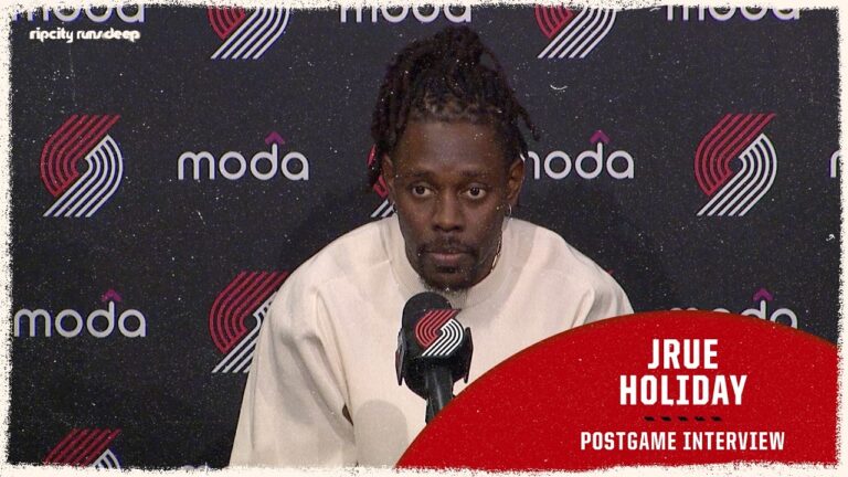 Jrue Holiday On Postseason Basketball & Being A Vet Portland Trail Blazers April 12, 2026