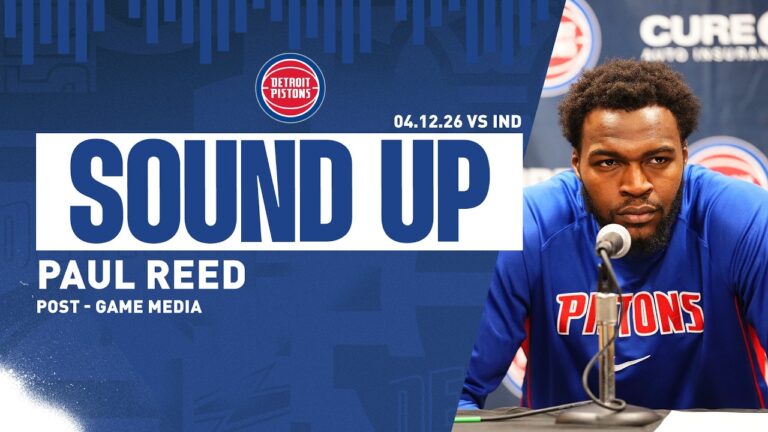 Post-Game Press Conference: Paul Reed Pistons vs. Pacers 04.12.26