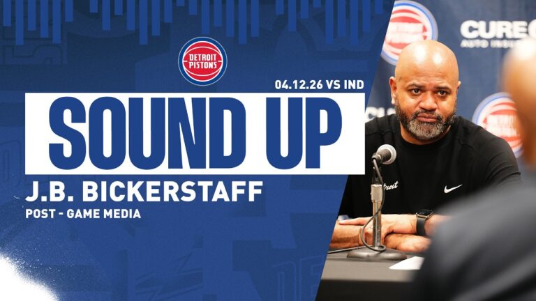 Post-Game Press Conference: J.B. Bickerstaff Pistons vs. Pacers 04.12.26