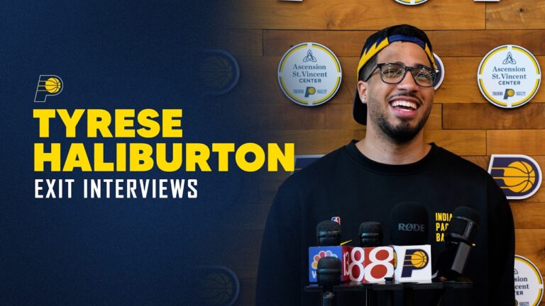 Tyrese Haliburton Talks Recovery, Sets Sights on Next Season Exit Interview