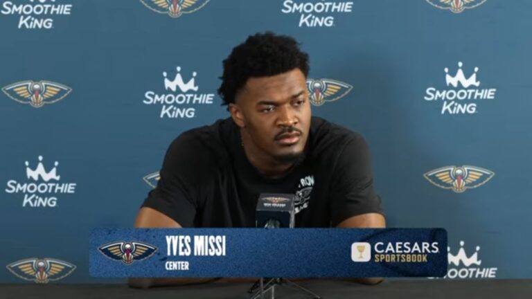 Yves Missi Pelicans End-of-Season Press Conference (2025-26)