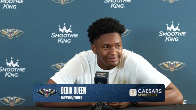 Derik Queen Pelicans End-of-Season Press Conference (2025-26)