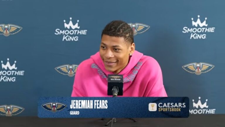 Jeremiah Fears Pelicans End-of-Season Press Conference (2025-26)