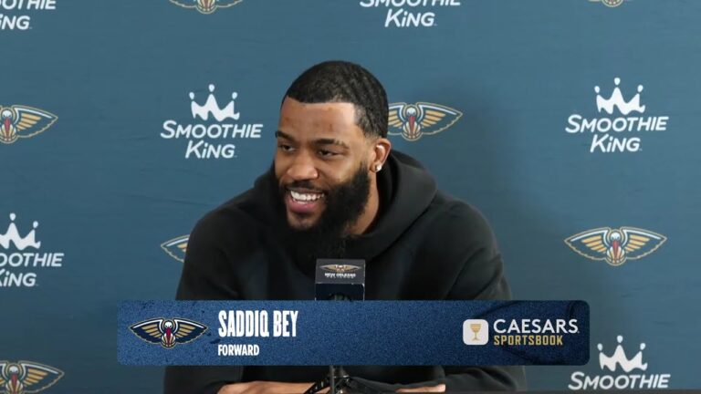 Saddiq Bey Pelicans End-of-Season Press Conference (2025-26)