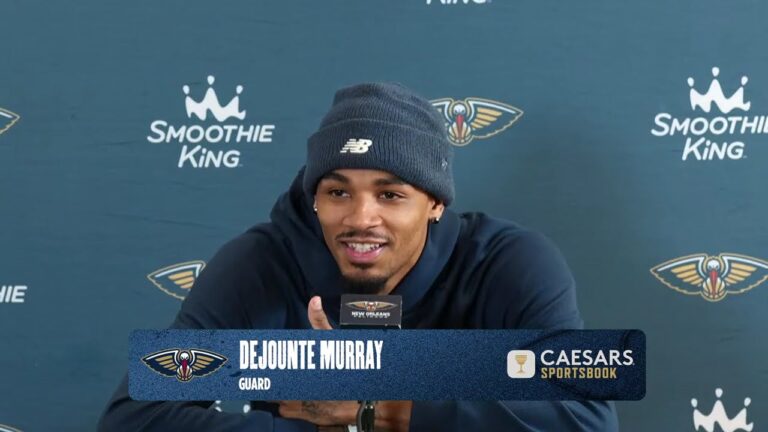 Dejounte Murray Pelicans End-of-Season Press Conference (2025-26)