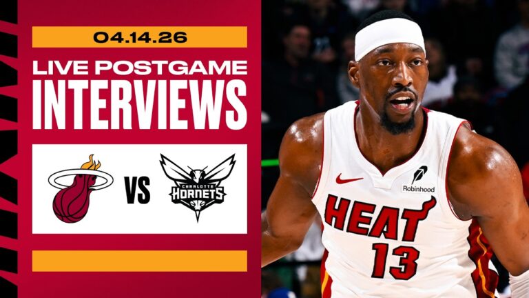 Live Postgame Interviews: Miami HEAT vs. Charlotte Hornets April 14, 2025
