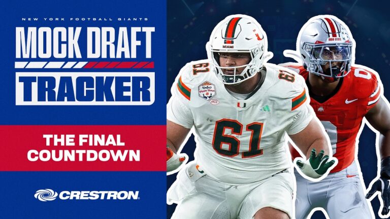 Mock Draft Tracker 10.0: The Final Countdown New York Giants