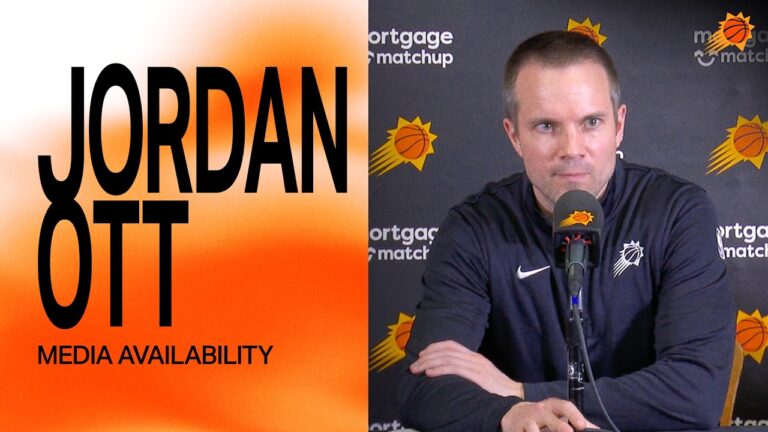 Head Coach Jordan Ott Postgame Media Availability Phoenix Suns