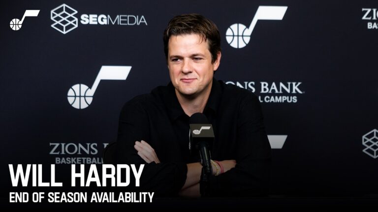 WILL HARDY 2025-26 End of Season Media Availability UTAH JAZZ