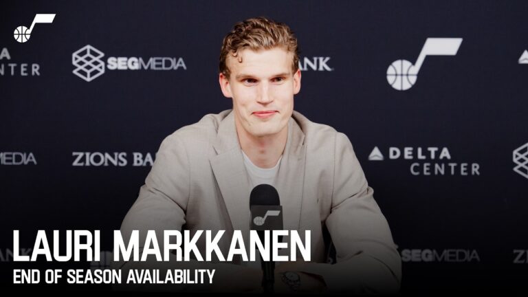 LAURI MARKKANEN 2025-26 End of Season Media Availability UTAH JAZZ