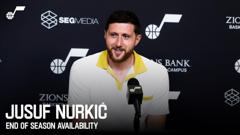 JUSUF NURKIĆ 2025-26 End of Season Media Availability UTAH JAZZ