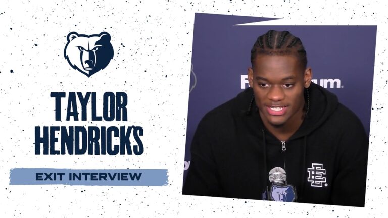 Taylor Hendricks 2025-26 Grizzlies Exit Interviews