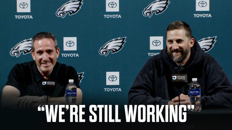 Howie Roseman and Nick Sirianni on the 2026 NFL Draft Preparation
