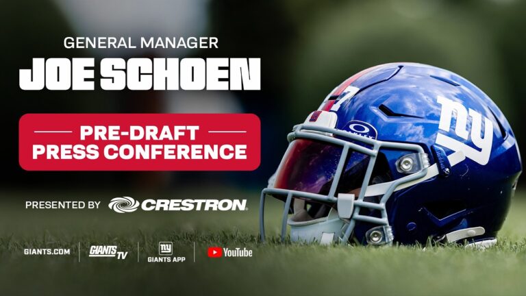 LIVE: GM Joe Schoen’s Pre-Draft Press Conference New York Giants