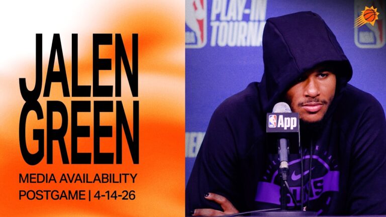 Jalen Green Postgame Media Availability Phoenix Suns Play-In Game 4-14-26