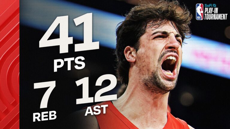 Deni Avdija HISTORIC 41 PT & 12 REB PLAY-IN Game vs Suns April 14, 2026