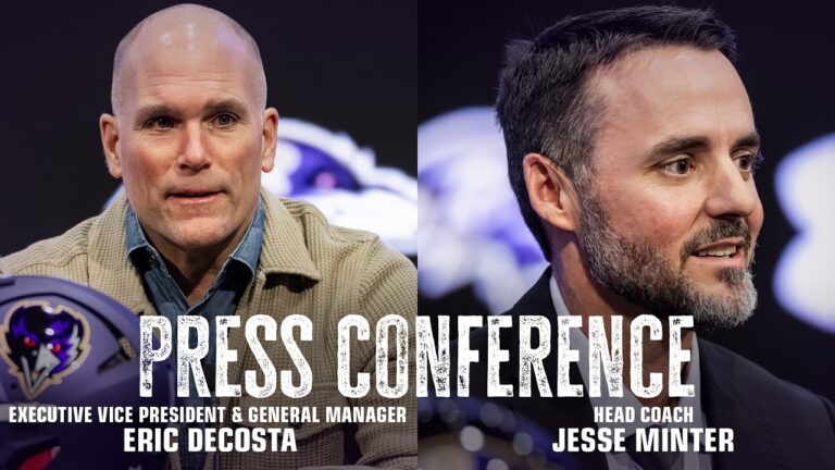 Eric DeCosta and Jesse Minter Media Availability Baltimore Ravens