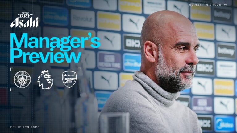 MANAGER PREVIEW! Pep Guardiola Man City v Arsenal Premier League