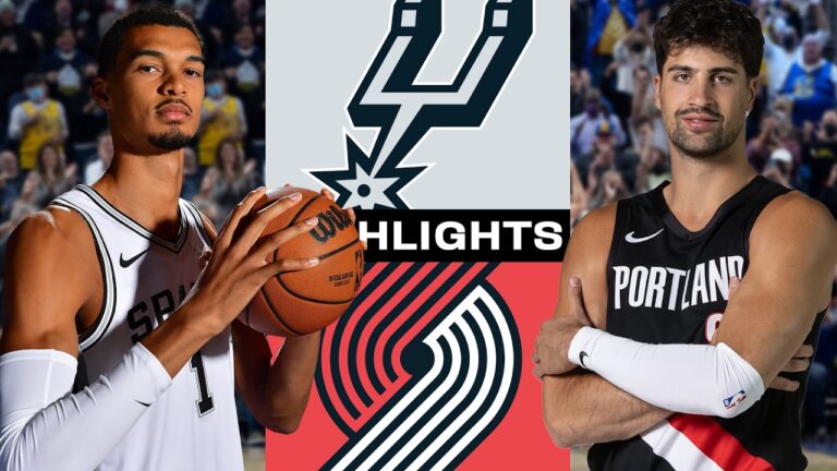 Every Big Moment From Spurs Vs Trail Blazers This Season!
