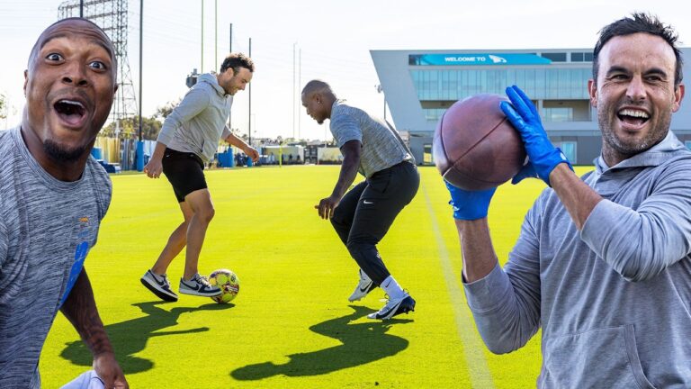 Soccer Legend Vs NFL Star Skills Battle LA Chargers