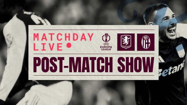 Villa 4-0 Bologna (7-1 Agg) Post-match Live Uel