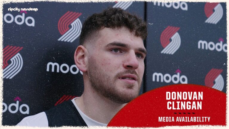Donovan Clingan On Mindset Heading Into The Playoffs Portland Trail Blazers April 16, 2026
