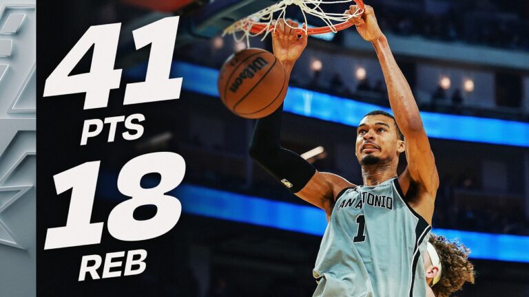 Victor Wembanyama’s DOMINANT 41 PT 18 REB Night April 1, 2026